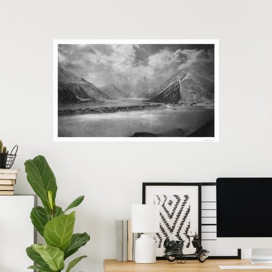 Gigantischer Gletscher Alaska 1912 Poster (Heimbüro)