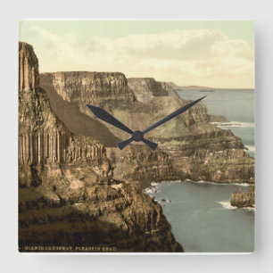 Gigant's Causeway Uhr, Pleaskin Head, Grafschaft A Quadratische Wanduhr