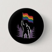 Gigfoot Rock auf LGBTQ Progressive neue Flagge Button (Vorderseite)