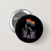 Gigfoot Rock auf LGBTQ Progressive neue Flagge Button (Vorne & Hinten)
