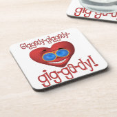 Giggedy Funny Valentine Untersetzer (Linke Seite)