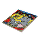 Giggle 11 Vintage Comicen für Elefanten Fliese (Seite)