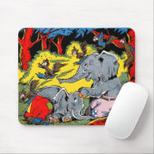 Giggle Animal Vintage Comics Mousepad (Mit Mouse)