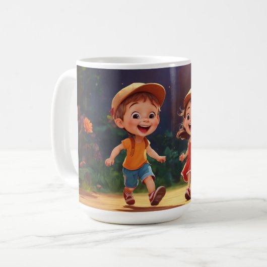 Giggle Buddies Kaffeetasse (Vorderseite Links)