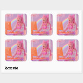 Giggle Code Energy Quadratischer Aufkleber (Blatt)