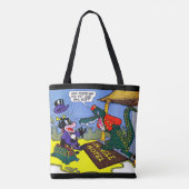 Giggle Crocodile Alligator Vintage Comicen Tasche (Rückseite)