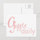 Giggle Daily Postcard Postkarte (Vorne/Hinten)
