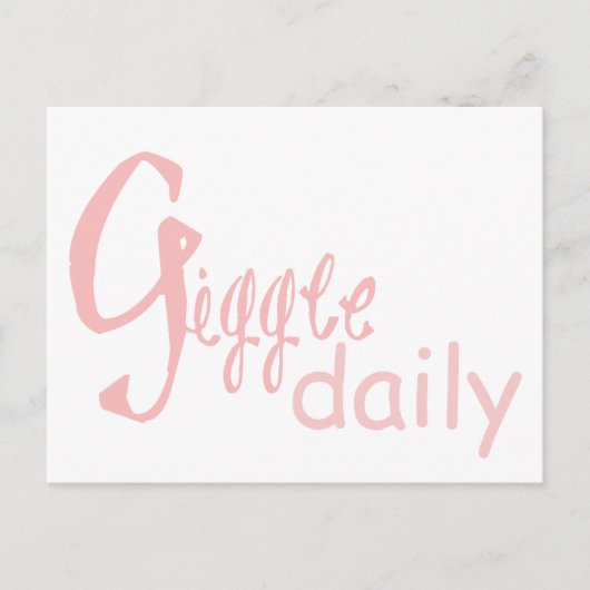 Giggle Daily Postcard Postkarte (Vorderseite)