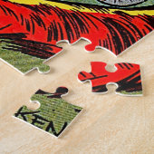 Giggle Elephant Animal Vintag Comic Puzzle (Seite)