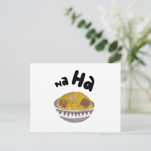 Giggle Flakes Postkarte (Stehend Vorderseite)