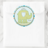 Giggle Gang Elephant Stickers/Cupcake Toppers Runder Aufkleber (Tasche)