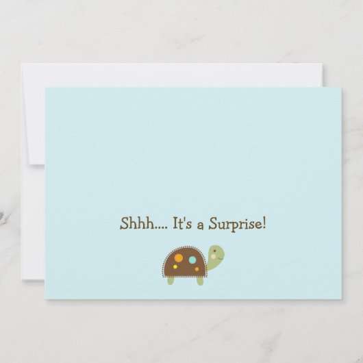 Giggle Gang/Jungle Animals Kinderdusche Einladung (Rückseite)