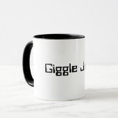 Giggle Saft Alcohol trendy Wort zitieren lustige S Tasse (Vorderseite Links)