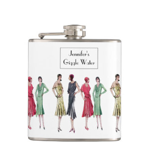 "Giggle Water" 1920er Jahre Slang Jazz Age Flapper Flachmann
