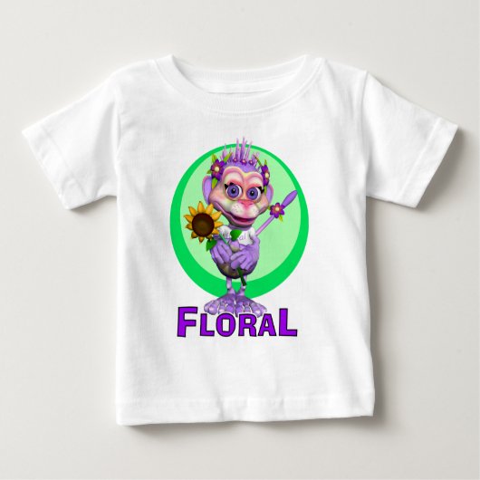 GiggleBellies Der Affe Baby T-shirt (Vorderseite)