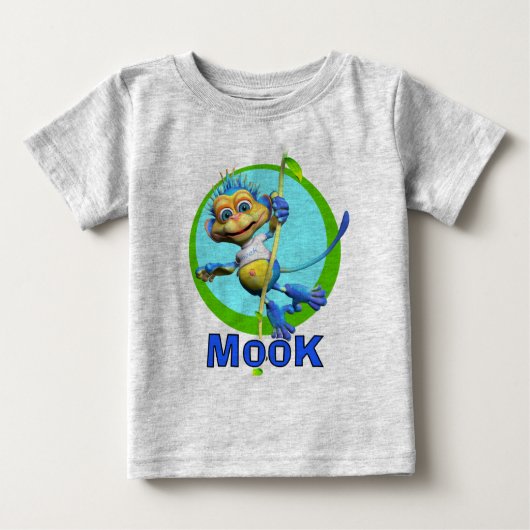 GiggleBellies Mook der Affe Baby T-shirt (Vorderseite)