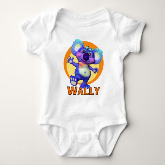 GiggleBellies Wally der Koala Baby Strampler (Vorderseite)