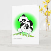 gigglePanda für den Muttertag Karte (Gelbe Blume)