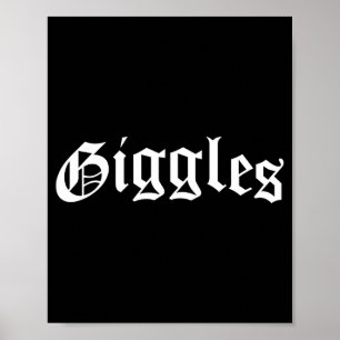 Giggles Chola Chicana mexikanischer amerikanischer Poster