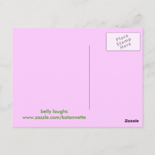 Giggles Postkarte (Rückseite)