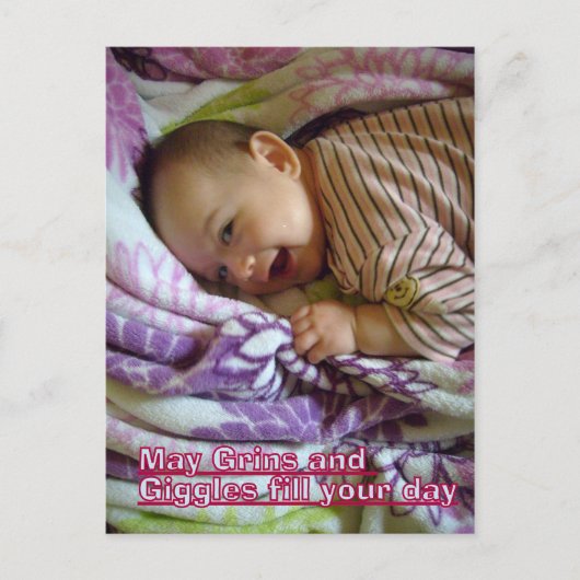 Giggles Postkarte (Vorderseite)