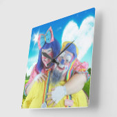 Giggles und Gadgets Quadratische Wanduhr (Winkel)