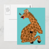 Giggling Giraffe Postkarte (Vorne/Hinten)