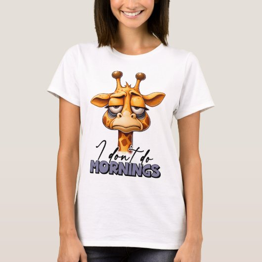 Giggly Giraffe: Der lustige Giraffe-T - Shirt (Vorderseite)