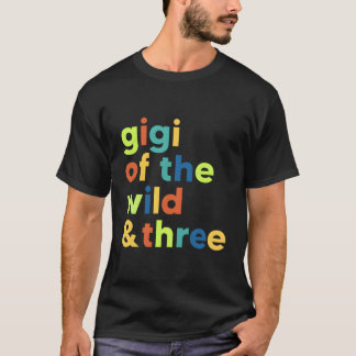 Gigi aus der Wildnis und drei 3. Geburtstagsmatte T-Shirt