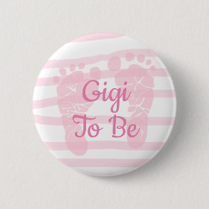 Gigi be Pink Girl Baby Duschknopf Button