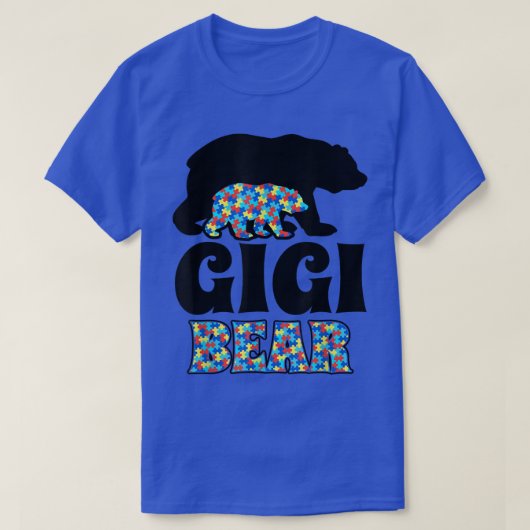 Gigi Bear Autismus Bewusstsein T-Shirt (Design vorne)