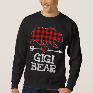 Gigi Bear Christmas Pajama Roter Kariert Buffalo F Sweatshirt