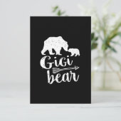 Gigi Bear Great Oma Gift Karte (Stehend Vorderseite)