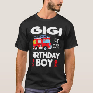 Gigi Birthday Boy Fire Truck Kleinkind Feuerwehrma T-Shirt