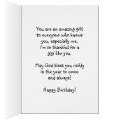 Gigi Birthday, du bist ein Segen (Innen (Rechts))