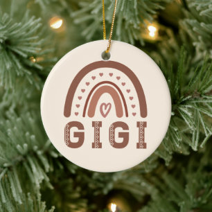 Gigi Boho Rainbow Niedliche Grandma Geschenke Keramik Ornament