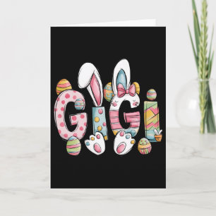 Gigi Bunny Ohren Coquette Bogen Floral Mama Mutter Karte