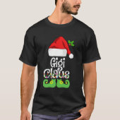 Gigi Claus Family Matching Grandma Claus Pajama T-Shirt (Vorderseite)