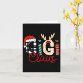 Gigi Claus Reindeer Christmas Karte (Gelbe Blume)