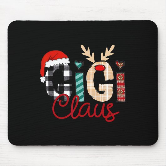 Gigi Claus Reindeer Christmas Mousepad (Vorne)