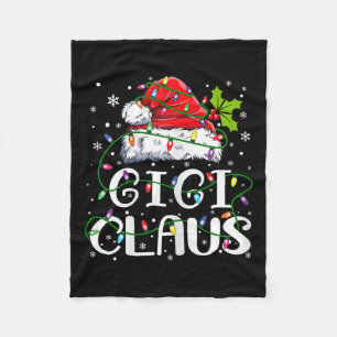 Gigi Claus Weihnachts-Weihnachtsmannmütze Matching Fleecedecke