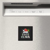 Gigi Claus Weihnachts-Weihnachtsmannmütze Matching Magnet (In Situ (Geschirrspüler))