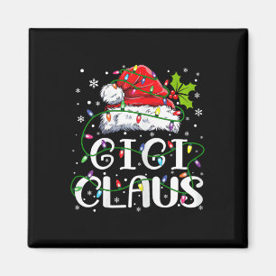 Gigi Claus Weihnachts-Weihnachtsmannmütze Matching Magnet