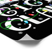 Gigi Claus Weihnachts-Weihnachtsmannmütze Matching Poster (Ecke)