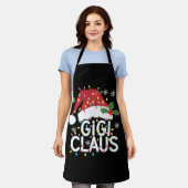 Gigi Claus Weihnachtslicht Pajama Familie Matching Schürze (Getragen)