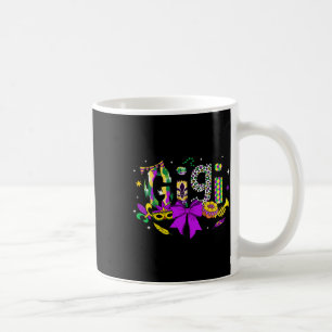 Gigi Coquette Bow Mardi Gras Women Mama Mother Car Kaffeetasse