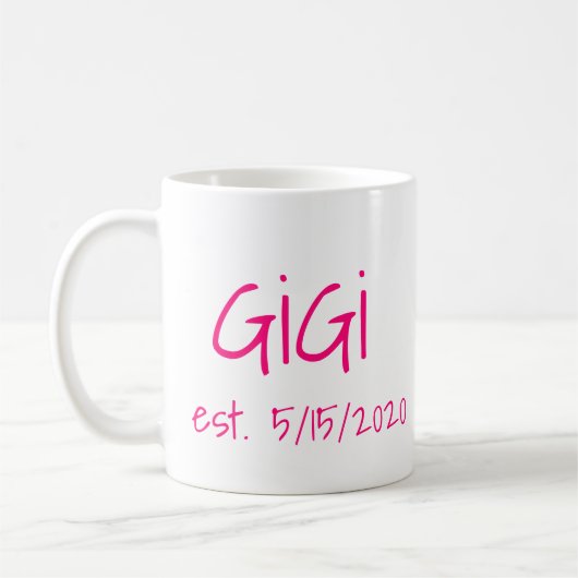 Gigi-Datum Kaffeetasse (Links)