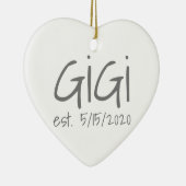 Gigi Datum Keramik Ornament (Rechts)