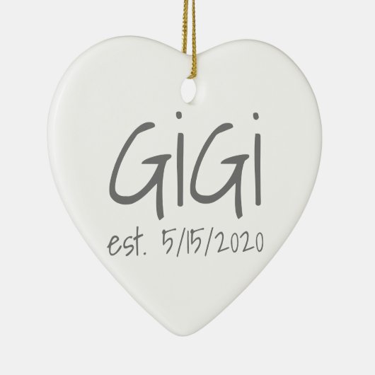 Gigi Datum Keramik Ornament (Rechts)