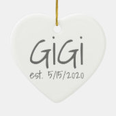 Gigi Datum Keramik Ornament (Hinten)